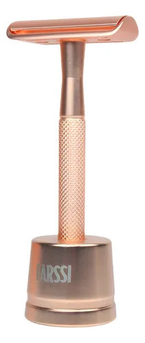 Máquina de Afeitar Clásica de Lujo con Base  + 5 Cuchillas Afeitado Preciso