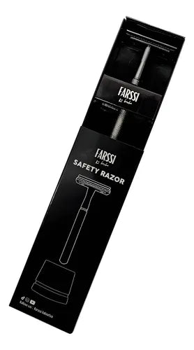 Máquina de Afeitar Clásica de Lujo con Base  + 5 Cuchillas Afeitado Preciso