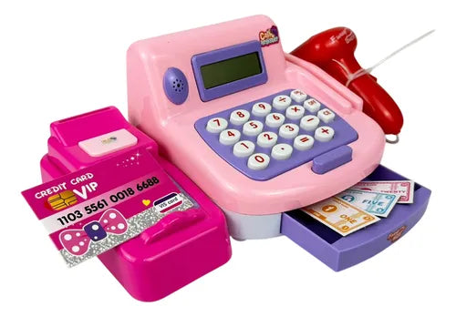 Caja Registradora Infantil con Pantalla Billetes  y Sonidos | Juego de Tienda
