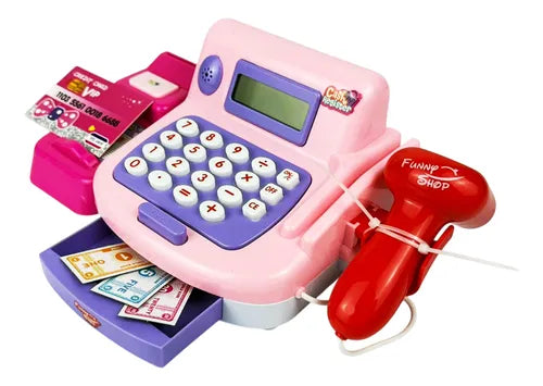 Caja Registradora Infantil con Pantalla Billetes  y Sonidos | Juego de Tienda