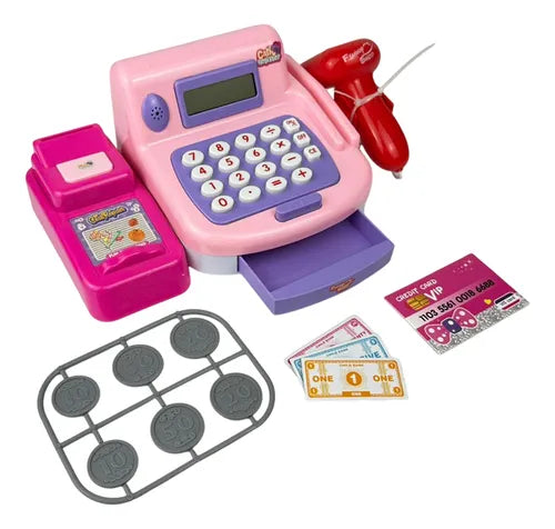 Caja Registradora Infantil con Pantalla Billetes  y Sonidos | Juego de Tienda