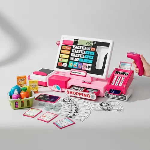 Caja Registradora Infantil con Calculadora y Tarjeta  Juguete Educativo