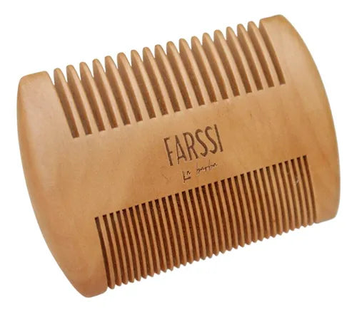 Set Cepillo Barba Cerdas de Jabalí + Peine Madera  Estilo y Cuidado Natural