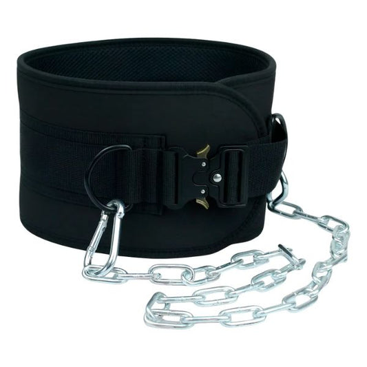 Cinturón Lastre Cadena para Gimnasio - Negro