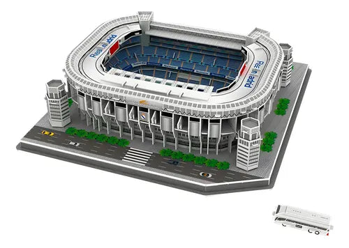 Rompecabezas 3D Juego Familiar  Estadio Santiago Bernabéu  Real Madrid