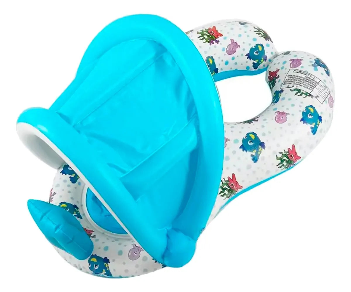 Flotador Piscina  Techo Palmera Shurkby Nino y Adulto 🏝️ | Diversión Sombra