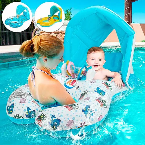 Flotador Piscina  Techo Palmera Shurkby Nino y Adulto 🏝️ | Diversión Sombra