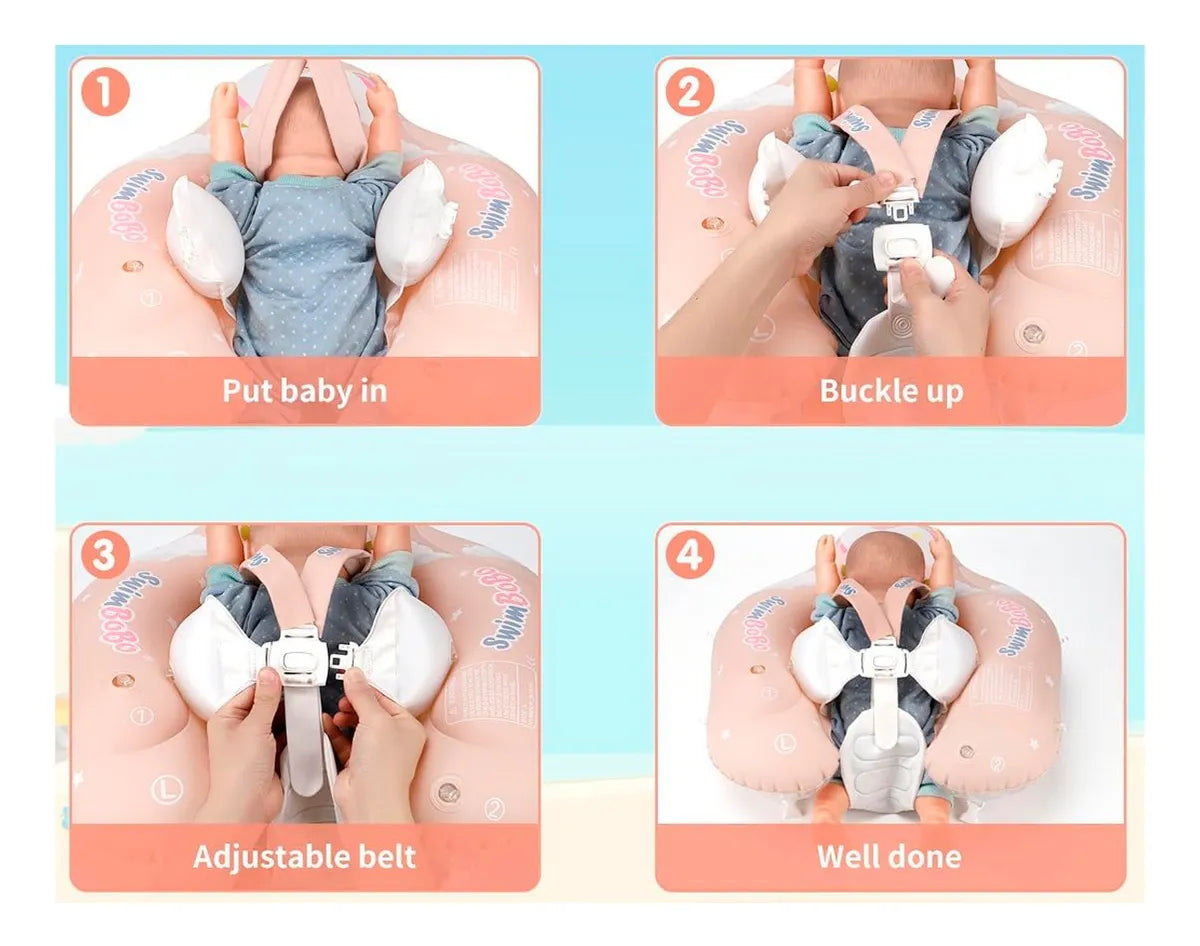 Flotador para Bebé con Techo  Entrenador de Natación Seguro