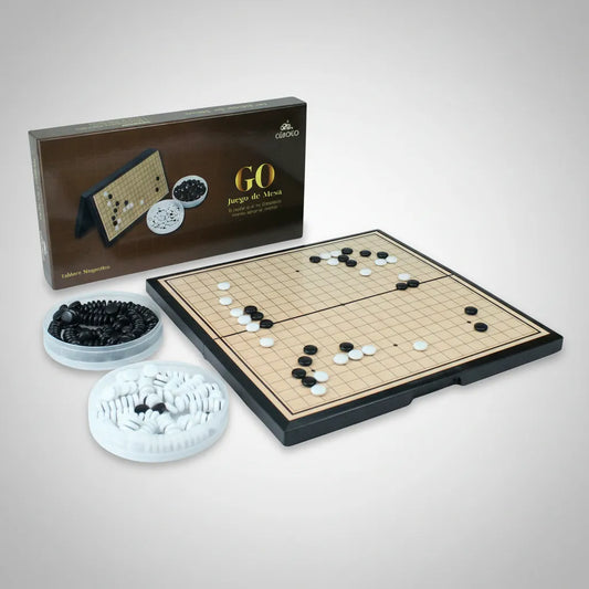 Set Juego  de Mesa Go Weiqi  Gomoku  Tablero Magnético Portatil 28 x 28 cm