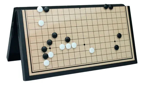 Set Juego  de Mesa Go Weiqi  Gomoku  Tablero Magnético Portatil 28 x 28 cm