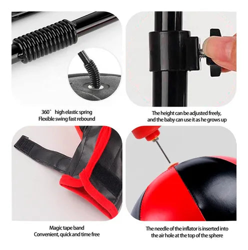 Kit de Boxeo Infantil con Pera Loca y Guantes  Energía y Diversión