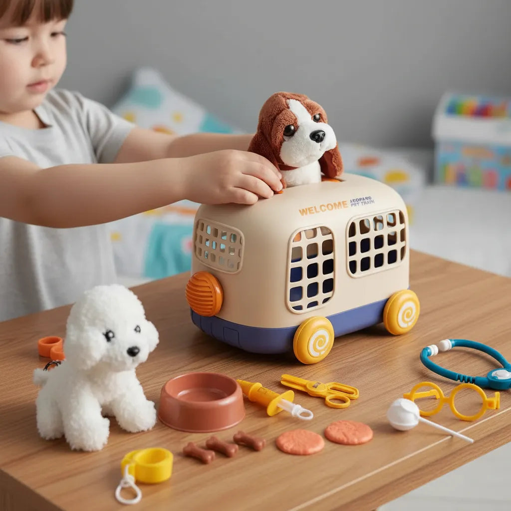 Kit Veterinaria Infantil con Guacal 🐶  Juego de Doctor para Mascotas