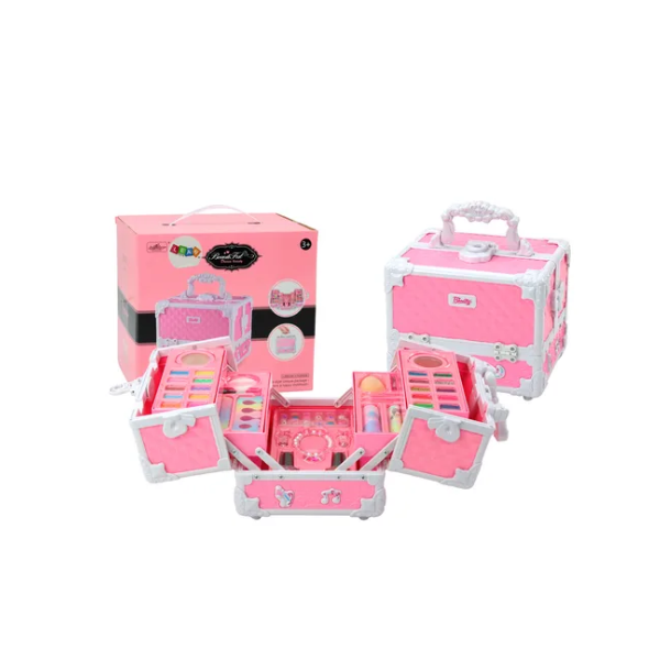 Neceser kit de Maquillaje para Niñas 49 Piezas 🎀  Lavable y Seguro