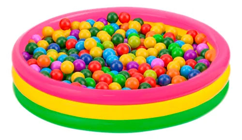 Piscina Inflable Intex Para Niños  114 cm con 100 Pelotas  Diversión Infantil