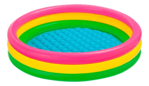 Piscina Inflable Intex Para Niños  114 cm con 100 Pelotas  Diversión Infantil