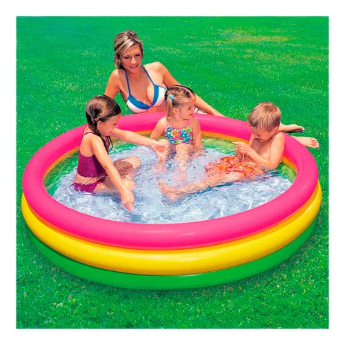 Piscina Inflable Intex Para Niños  114 cm con 100 Pelotas  Diversión Infantil