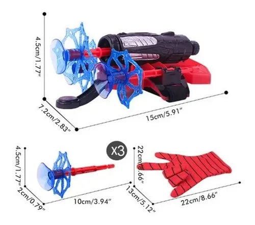 Guante Spiderman Lanza Dardos + Muñeco 17 cm Juguete de Acción