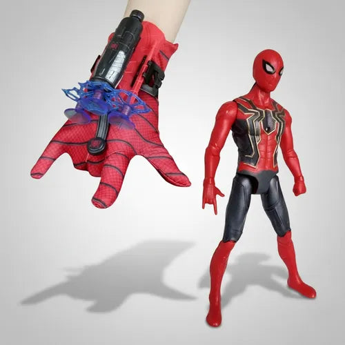 Guante Spiderman Lanza Dardos + Muñeco 17 cm Juguete de Acción