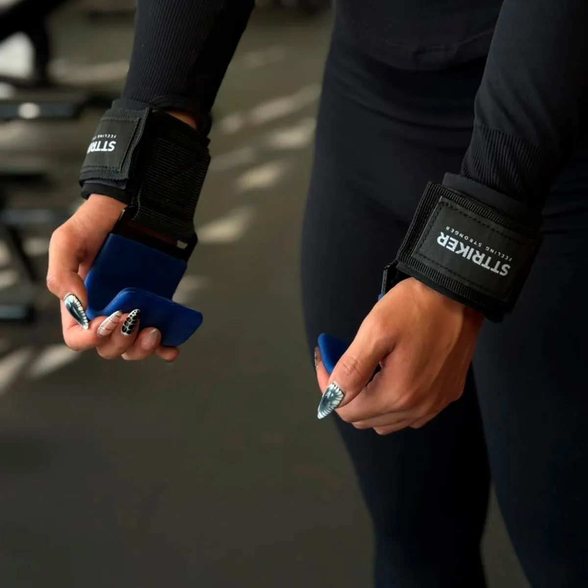 Kit X2 Straps con Gancho Metálico para Levantamiento Pesas