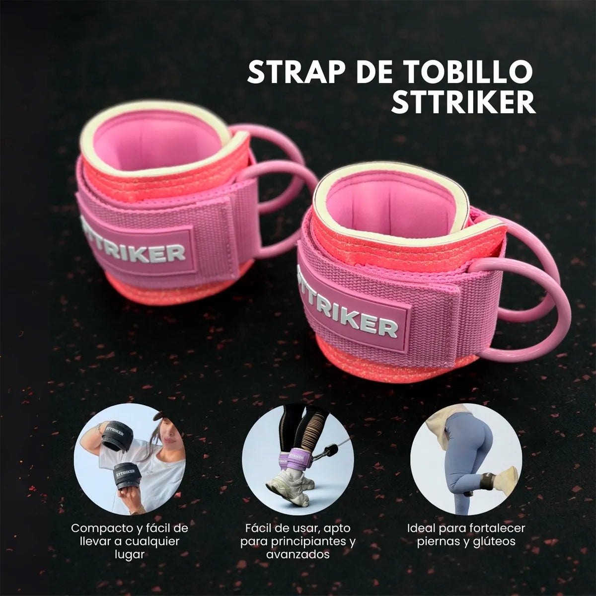 Ankle Straps Tobillo Gym Gimnasio Polea (Par)